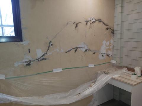 賴克明防水防漏 - 高壓灌注完成（拔針頭及封針孔）