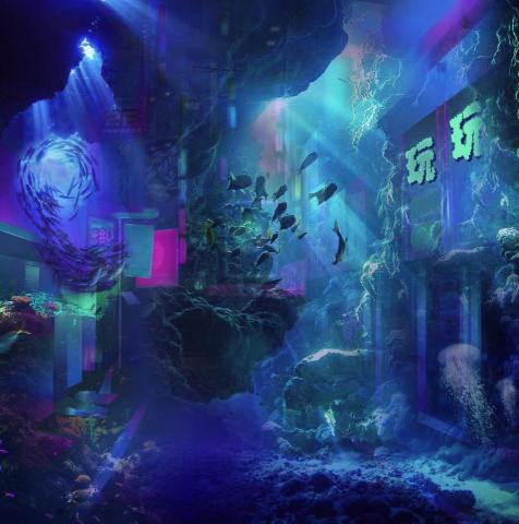 Chen Ling 陳伶 - 個人創作作品-海城
運用影像合成處理、電繪技巧