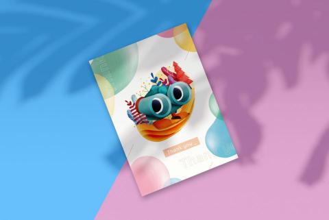 卓妙如 - 感謝卡（玩具版）繪圖設計