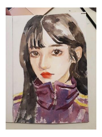 賴怡霖 - 水彩人物