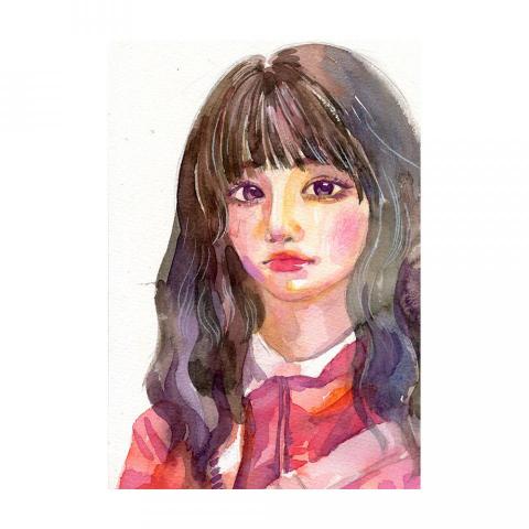 賴怡霖 - 水彩人物