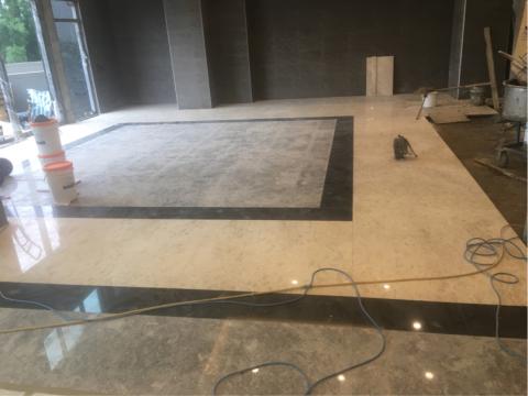 洪嘉宏 - 大理石地板施工