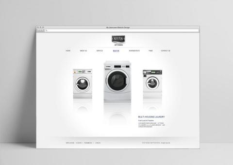 AmyLin - 上洋產業，洗衣機品牌網站視覺設計