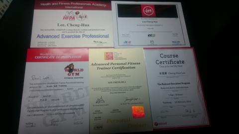 Neo1對1健身工作室 @西屯逢甲｜講師級教練授課 - 所獲證書