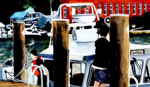 微風工作室 - 不透明水彩風景畫