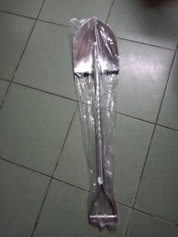 秘境花園 資材花卉販售 - 白鐵圓撬 加長型$800