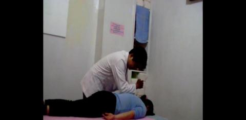 國賓健康按摩中心 - 國賓健康按摩中心店內按摩床上 健行按摩中1