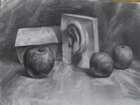 朱以任 - 炭筆素描