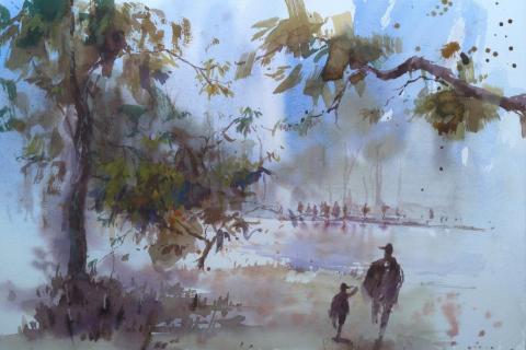 朱以任 - 水彩風景