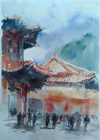 朱以任 - 水彩風景