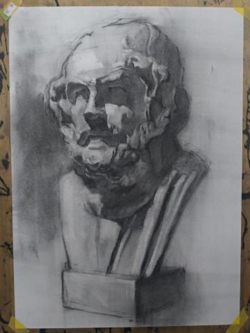 朱以任 - 炭筆素描