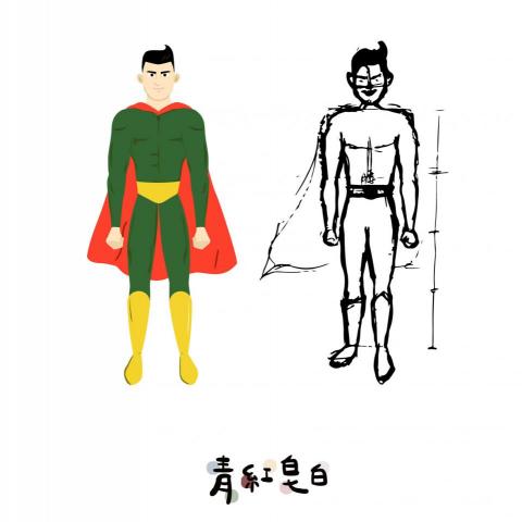 吳宛軒 - 這是第一次畫人物，也因此這樣突破了自己