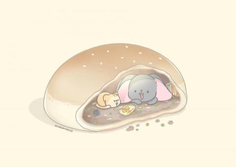 Liin_illustration - 胡椒餅插圖 Liin_illustration - 胡椒餅插圖