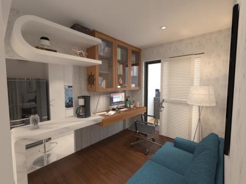 Season 3D 室內模擬 - 書房