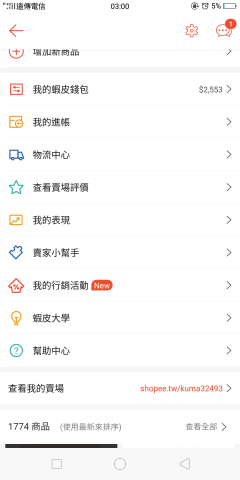 小新 - 約一個半月所上架的數量