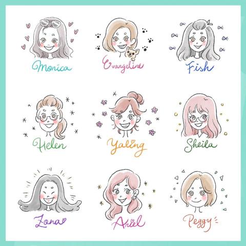 AC視覺設計 - 似顏繪插畫 AC視覺設計 - 似顏繪插畫