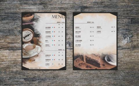 鹿坊設計 - 咖啡廳菜單設計