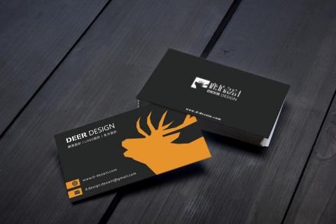 鹿坊設計 - 鹿坊設計名片(黑)