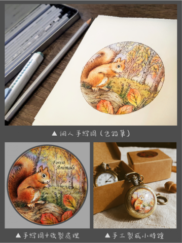 調色盤工作坊 / 頻頻 - 手繪森林動物插圖
(色鉛筆+代針筆+後製處理)