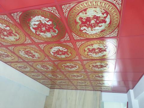 元帥工程行 - 明架天花，龍鳳板造型