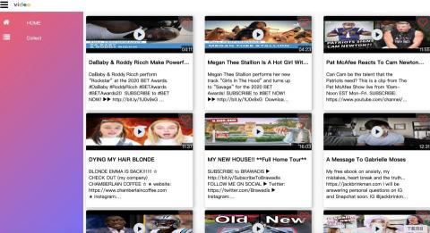 Tony - youtube data api 串接
link: https://robyang203.github.io/videoWeb/