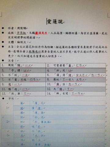吳欣怡 - 自編考前重點整理講義