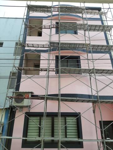 金玉滿堂  油漆 防水 工程 - 外牆防水使用得利 防水漆加上邊框 跳色