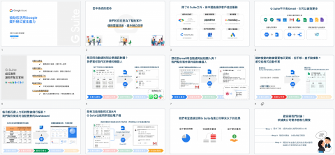 圖南網路科技 | 簡報訂製與顧問 | 簡報神救援小叮噹 - 【中文商務簡報訂製】客戶：台灣雲端服務代理商 | 目的：辦公軟體自動化程式開發服務介紹 | 簡報工具：Google Slides | 費用：1萬
