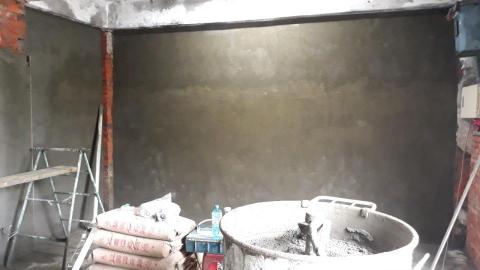 浴室泥作工程 - 粗面打底