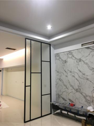 群曜鐵件工坊 - 玻璃造型屏風