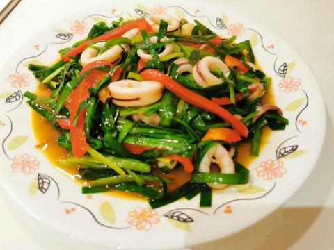 康小姐 - 韭菜炒透抽