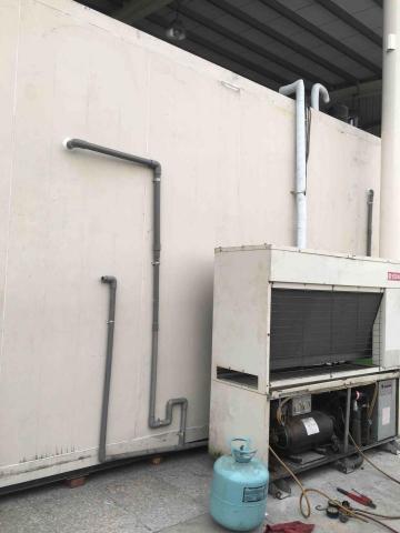 權盈水電工程 空調設備 - 冷凍庫排水系統 壓縮機維修
