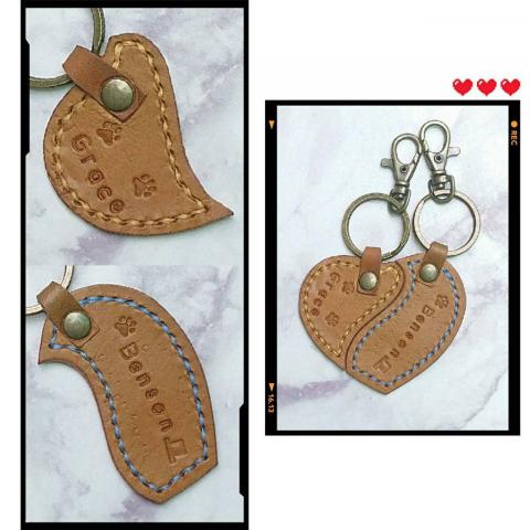 圖圖創意生活手作有限公司 - 愛心型鑰匙圈