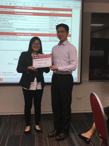 Andrea - Best Session Master in Toast Master