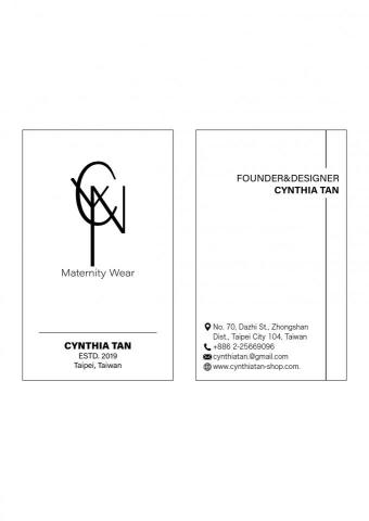 Cynthia Tan - 名片正反面設計