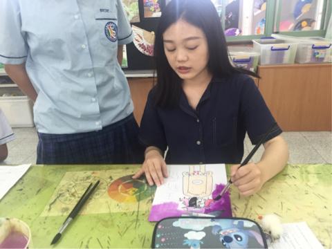 陳芊妤 - 國中教學-示範水彩技法
