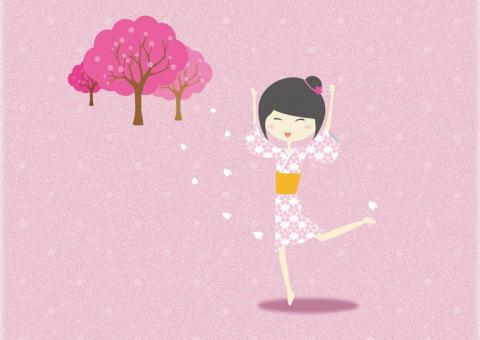 由奈小姐工作室 - 插畫 | 吉野櫻擬人 由奈小姐工作室 - 插畫 | 吉野櫻擬人