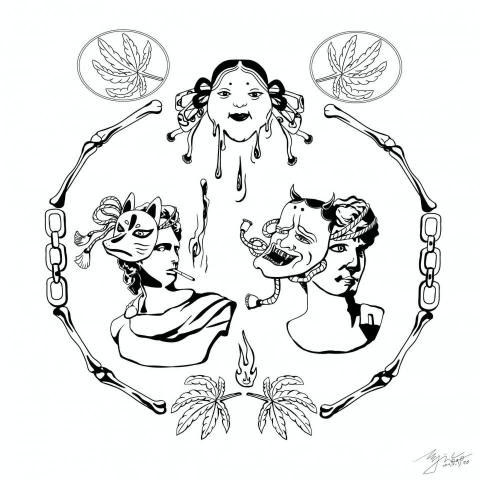 愛 - 西方融合東方的石膏