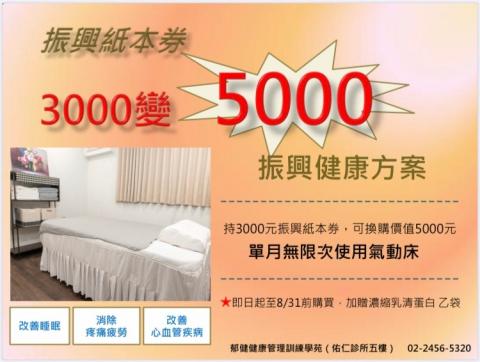 郁健健康管理訓練學苑 - 用振興來消除你身體的疲勞