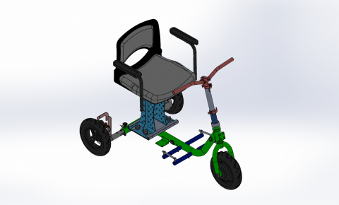仕揚機構設計 - 電動三輪車機構
