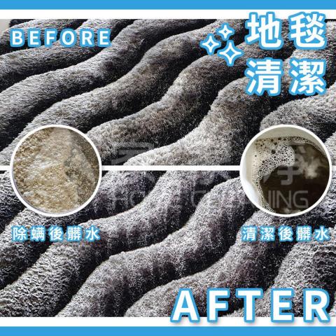 家家淨清潔坊 - 地毯深層除蟎+精油清洗前後對比 家家淨清潔坊 - 地毯深層除蟎+精油清洗前後對比