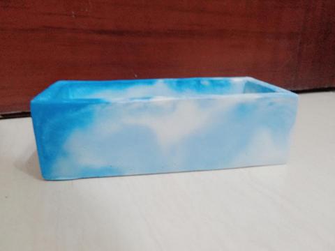 啾啾 - 泥作水泥盆14×6.5×6 cm