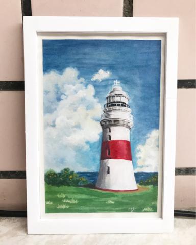 mg - LowHeadLightHouse-水彩