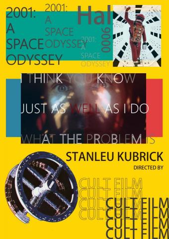 林恩 - 風格化海報設計:主題為電影，2001太空漫遊