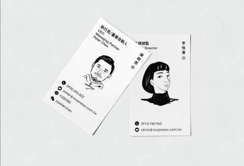 自由業 - 似顏繪名片設計