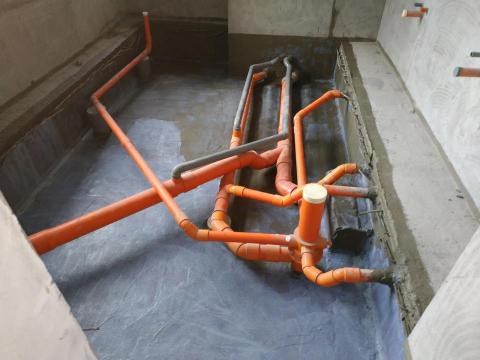 賴克明防水防漏 - 浴廁降板防水施作(士林區文林北路某豪宅)