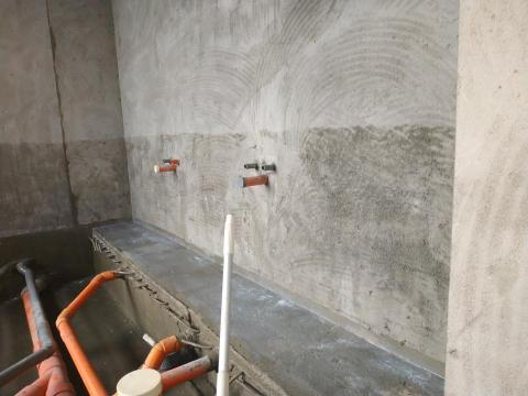 賴克明防水防漏 - 浴廁牆面防水施作(士林區文林北路某豪宅)