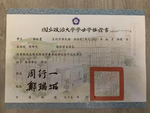 凱文的部落格 - 畢業證書