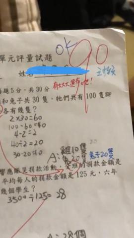 陳奕樺 - 教導學生數學科，經過不斷的練習以及修正觀念，在學校考試拿到不錯的成績，從原本的不及格到90分。