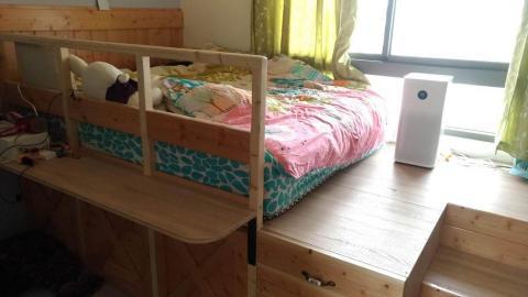 張程翔 - 收納式床架客戶實用照。